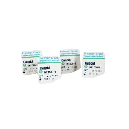3M ESPE 50618 Protemp Crown Temporization Material Small Cuspid Shells 5/Pk 3M ESPE 50618 Protemp Crown Temporization Material Small Cuspid Shells 5/Pk